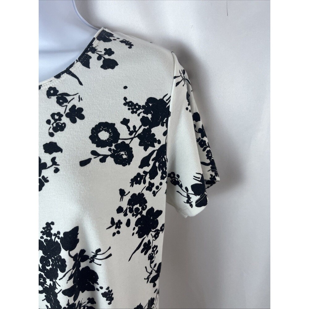 Style & Co Women’s PXL Short Sleeve Floral Print Scoop Next Top Cottage Bohemian - Picture 4 of 8